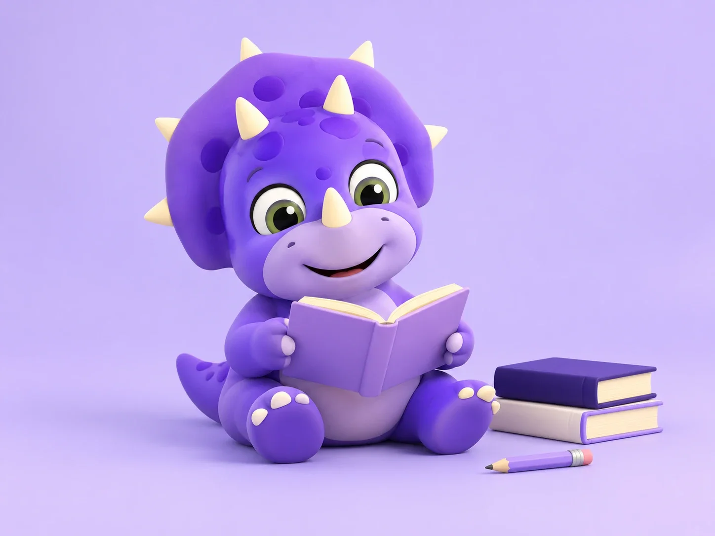 Invicta mascot reading a book