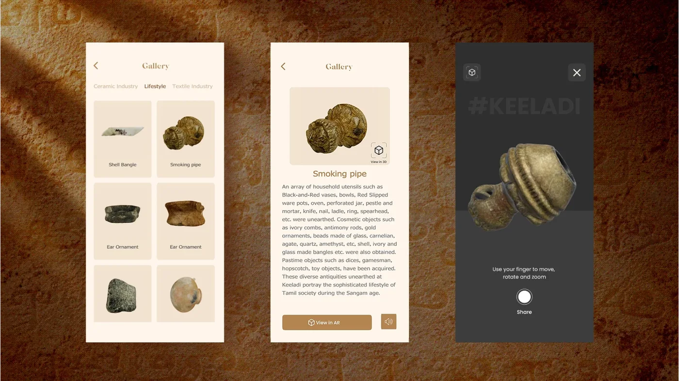 Every artefact, up close and in AR.