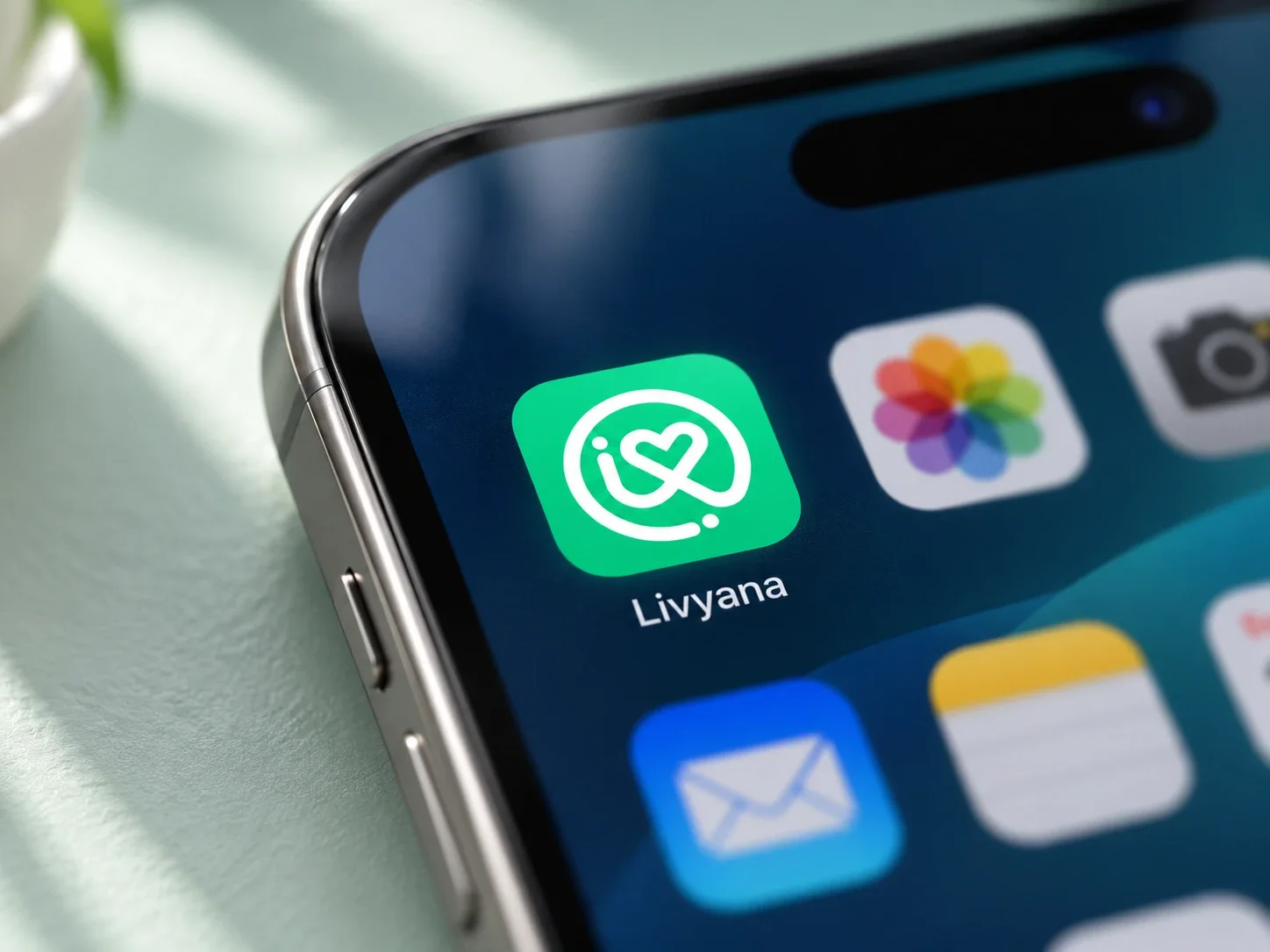 The Livyana app icon on a phone home screen