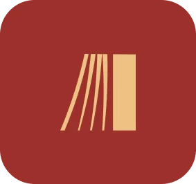 Pleat gold on red