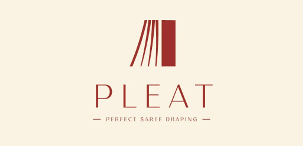 Pleat red on cream, primary