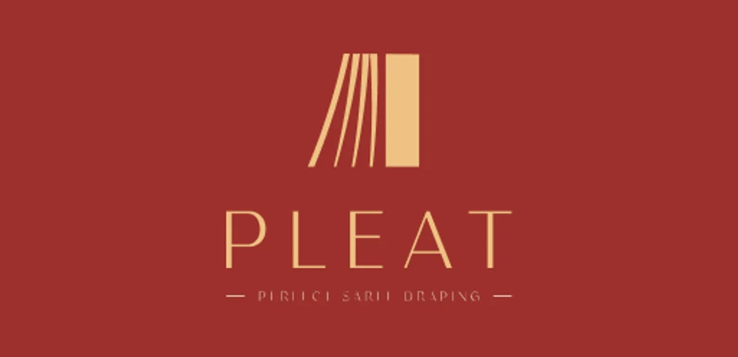 Pleat gold on red, festive