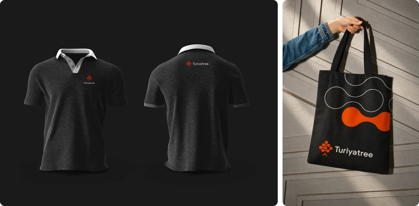 Turiyatree polo shirts and tote bag