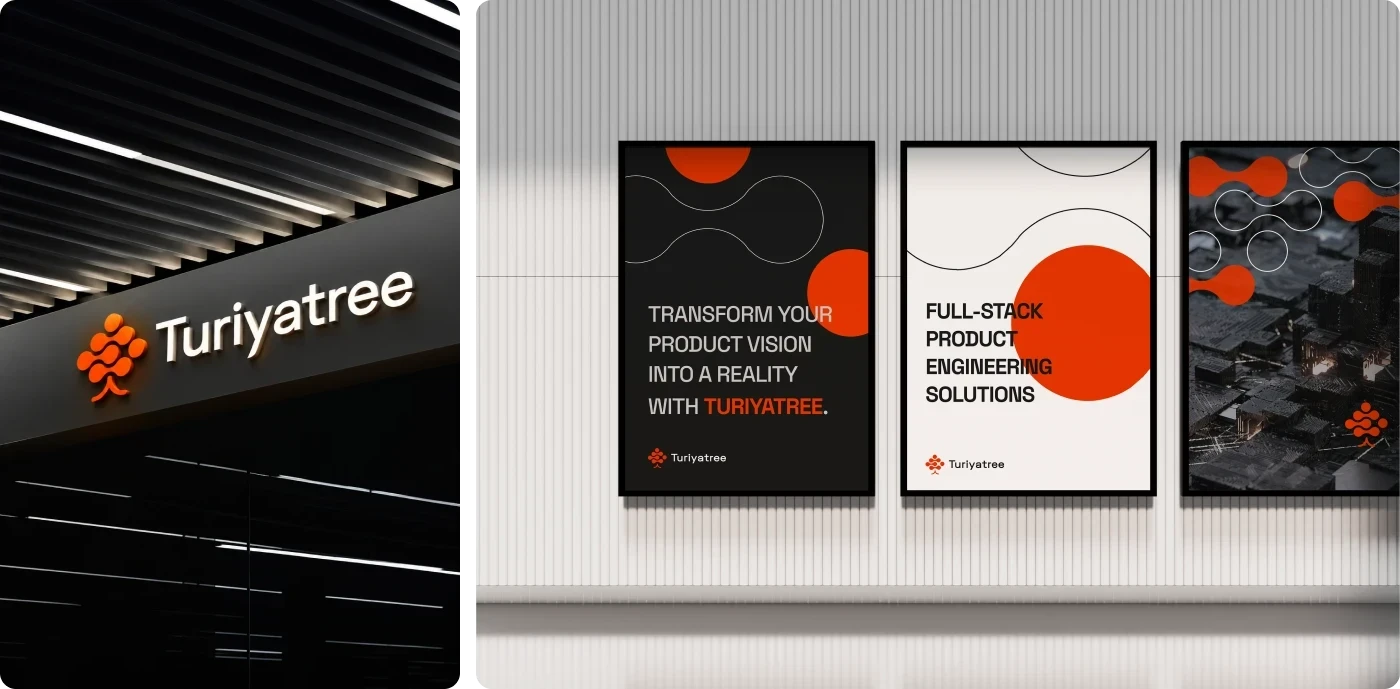 Turiyatree office signage and posters